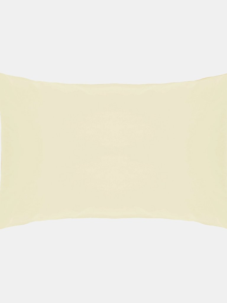 Easycare Percale Housewife Pillowcase, One Size - Ivory - Ivory