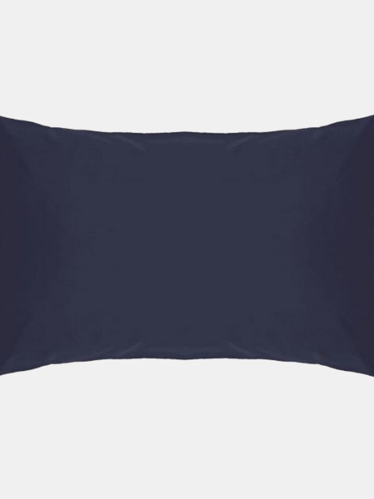 Easycare Percale Housewife Pillowcase, One Size - Navy - Navy