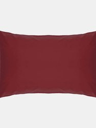 Easycare Percale Housewife Pillowcase, One Size - Red - Red