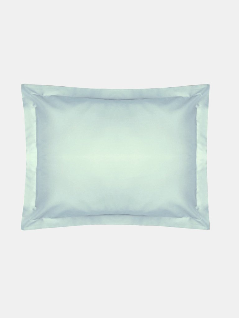 Easycare Percale Oxford Pillowcase, One Size - Duck Egg Blue - Duck Egg Blue