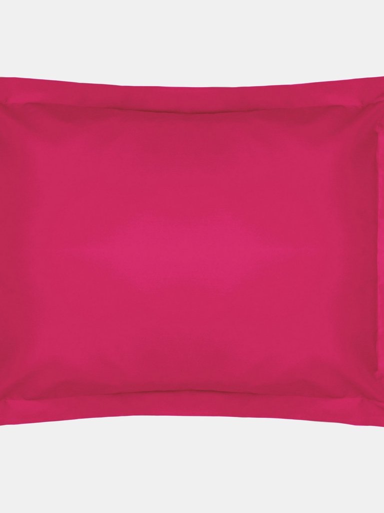 Easycare Percale Oxford Pillowcase, One Size - Fuchsia - Fuchsia