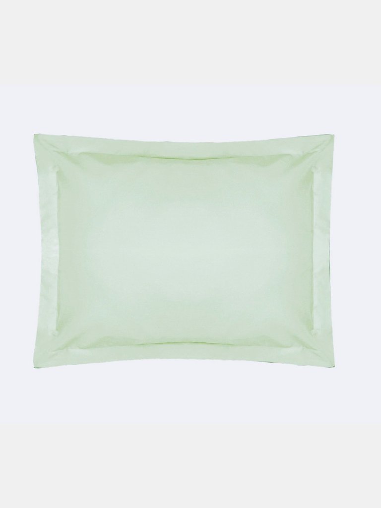 Easycare Percale Oxford Pillowcase, One Size - Green Apple - Green Apple