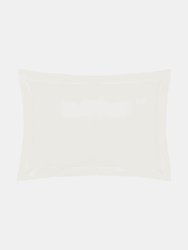 Easycare Percale Oxford Pillowcase, One Size - Ivory - Ivory