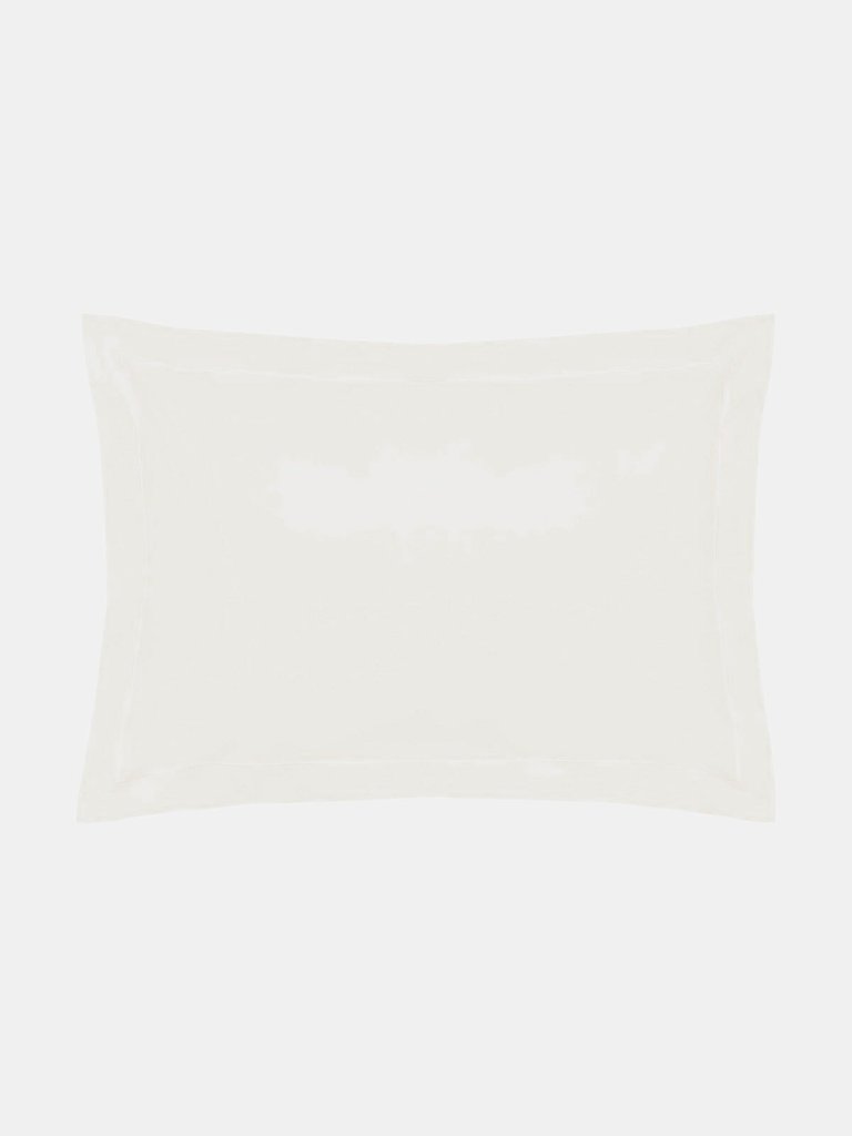 Easycare Percale Oxford Pillowcase, One Size - Ivory - Ivory