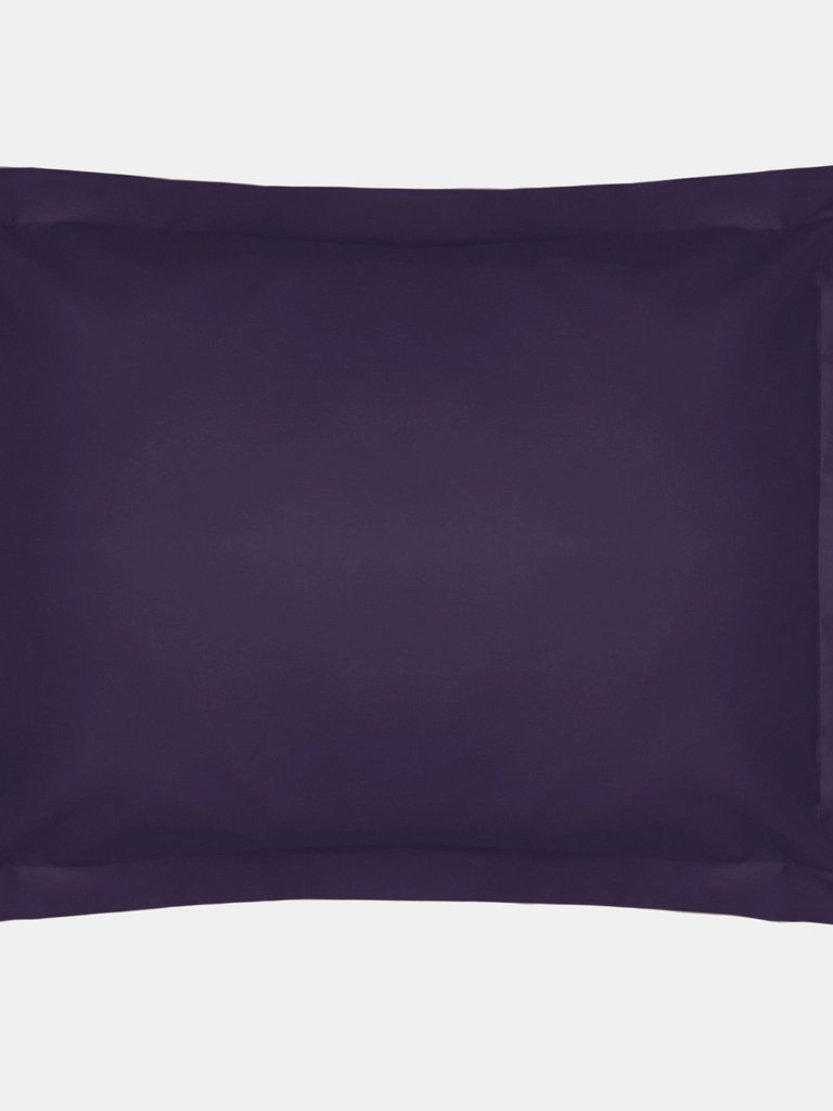 Easycare Percale Oxford Pillowcase, One Size - Mauve - Mauve