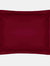 Easycare Percale Oxford Pillowcase, One Size - Red - Red