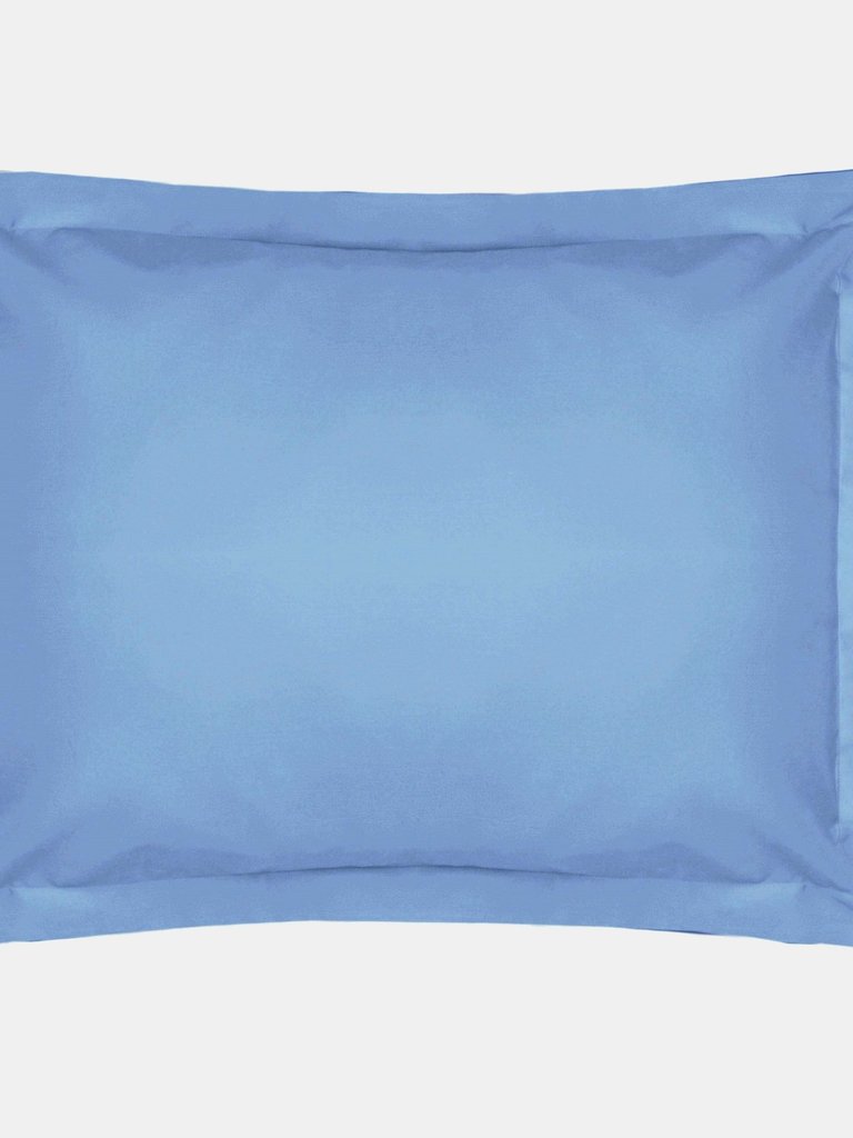 Easycare Percale Oxford Pillowcase, One Size - Sky Blue - Sky Blue