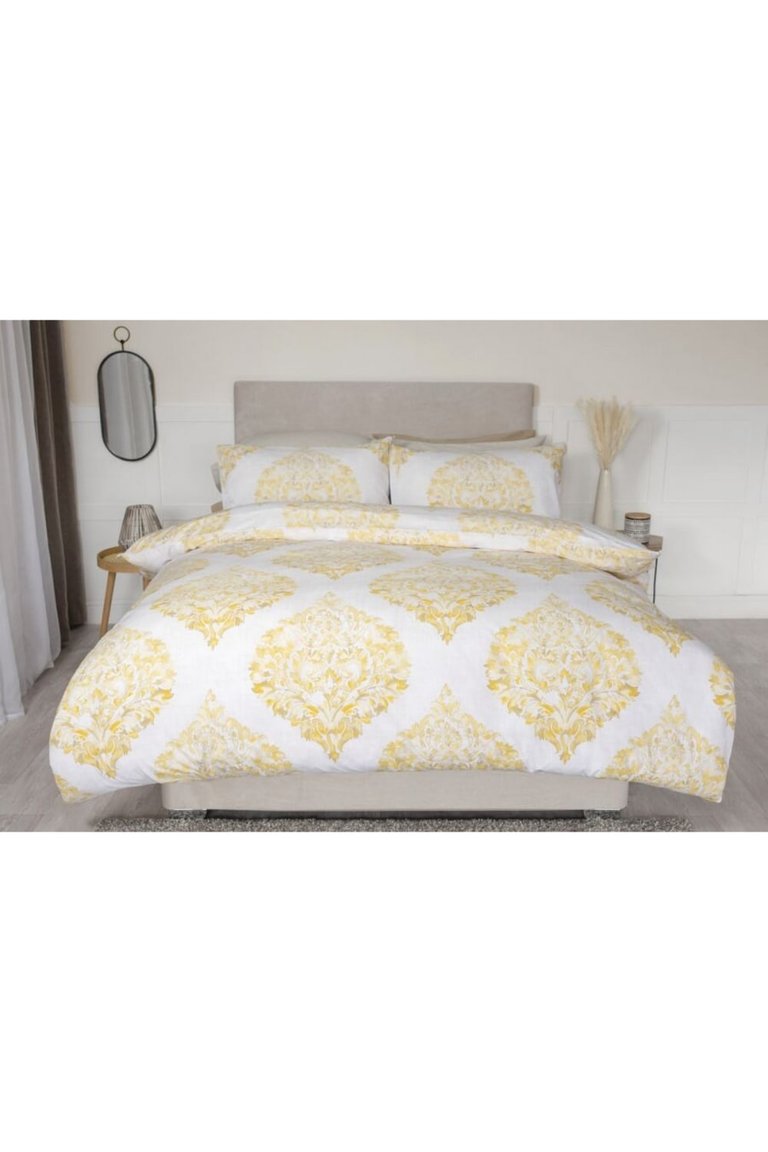 Persia Duvet Set White/Saffron - King/UK - Superking - White/Saffron