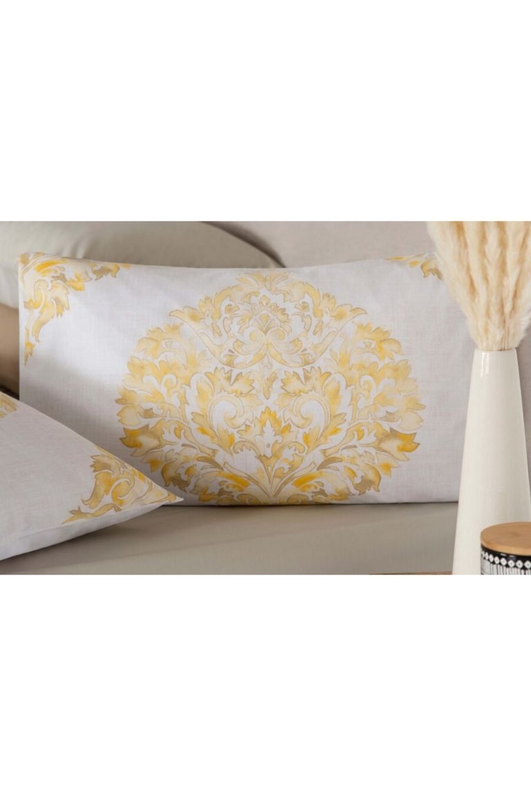 Persia Duvet Set White/Saffron - King/UK - Superking