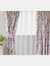 Secret Garden Lined Curtains - 54 cm x 66 cm - White/Pink/Blue