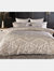 Seve Jacquard Duvet Set Taupe - Queen/UK King - Taupe