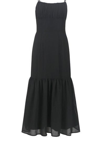 Bellevue The Label Alice Flounce Hem Dress- Black product