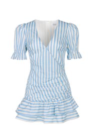 Arianna Dress - Blue Stripe