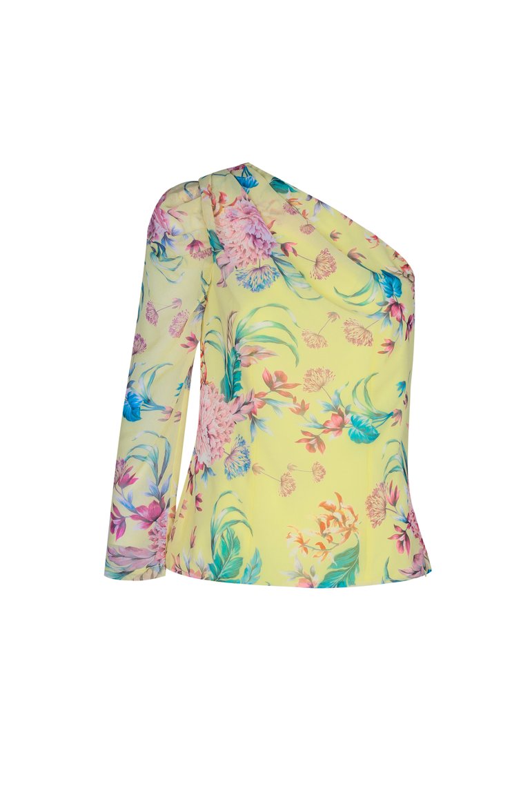 Citrus Fluer Top- Lemon Floral - Lemon Floral