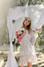 Greta Wrap Dress - Floral Stripe - Floral Stripe