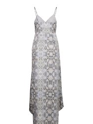 Mia Snake Print Gown- Snake Print