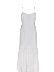 Neve Midi Dress- White