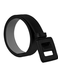 Mini Square Floater Buckle Belt - Black
