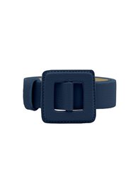 Mini Square Floater Buckle Belt - Navy - Navy