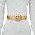 Mini Square Metallic Buckle Belt - Gold