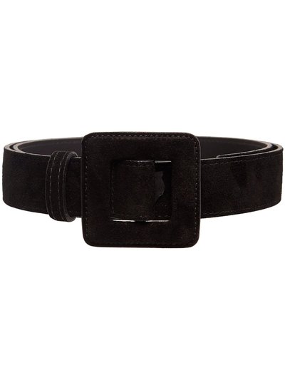 BeltBe Mini Square Suede Buckle Belt - Black product