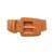 Suede Rectangle Buckle Belt - Caramel - Caramel