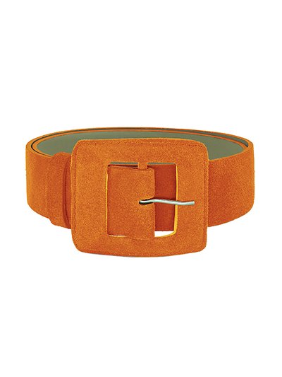 BeltBe Suede Square Buckle Belt - Orange product