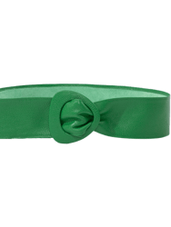 Wide Triangle Buckle Belt - Green - Green
