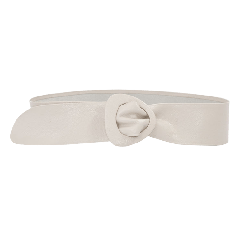 Wide Triangle Buckle Belt - Off White - Off-White