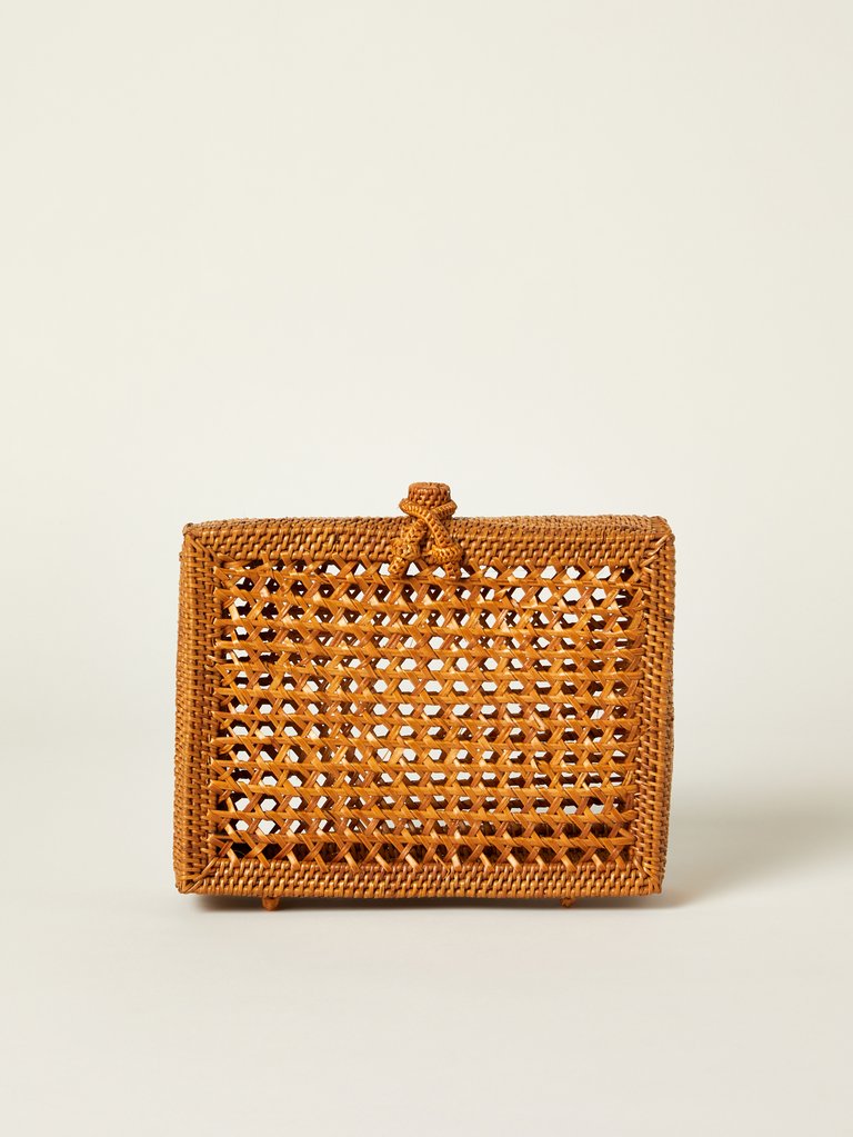 Flora Woven Clutch