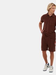 Firbeck Terry Polo Tee - Shaved Chocolate - Shaved Chocolate