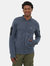 Mens Dilla Sleeve Pocket Zip-Up - Steel Grey