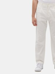 Tonman Relaxed Pleated Trousers - Marshmallow - Marshmallow