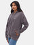 Womens Tameka Quilted Oversize Zip - Up Hoodie