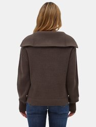 Womens Thurynn Oversize Zippered Funnel Sweater