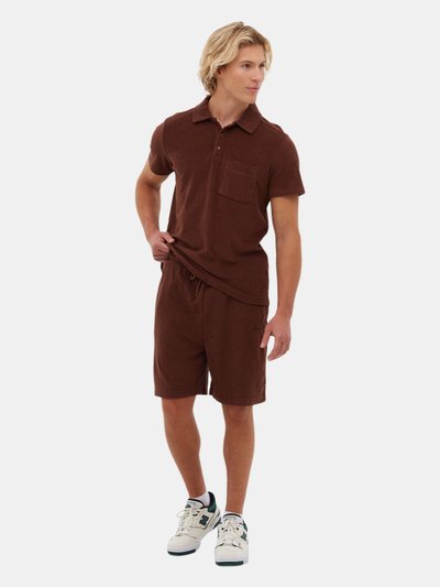 Bench DNA Firbeck Terry Polo Tee - Shaved Chocolate product