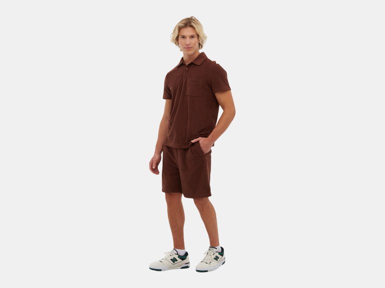 Firbeck Terry Shorts - Shaved Chocolate - Shaved Chocolate