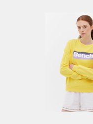 French Terry Graphic Crew Neck Sweatshirt - Butter