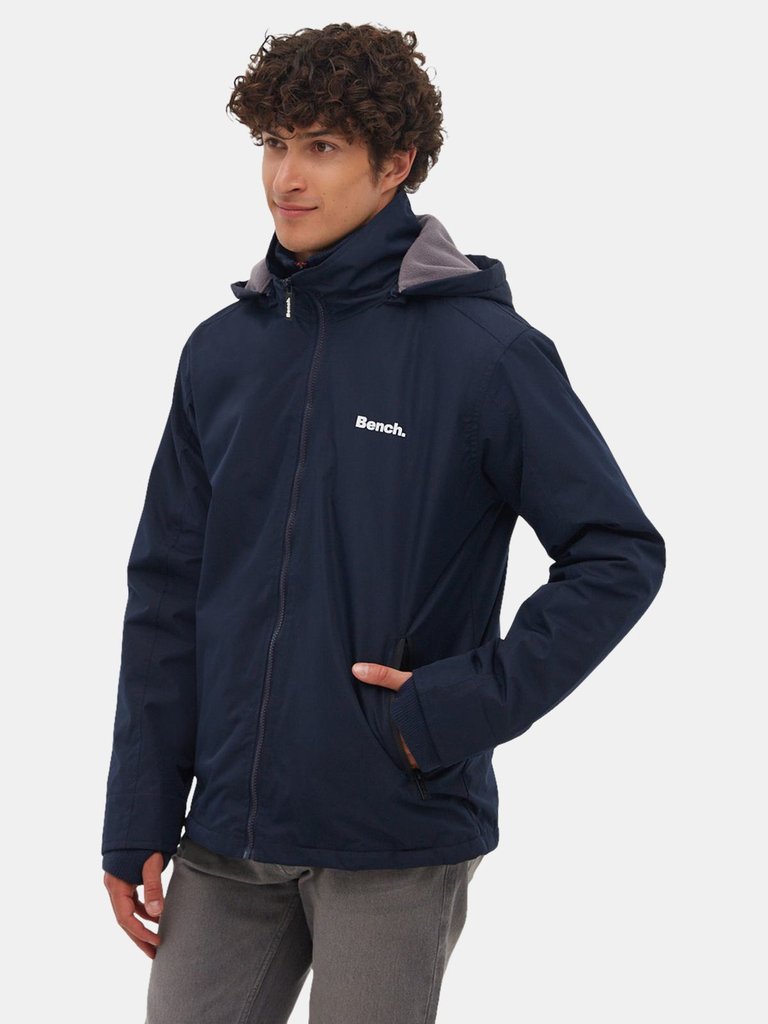 Mens Hawn Double-Faced Ripstop Hooded Jacket