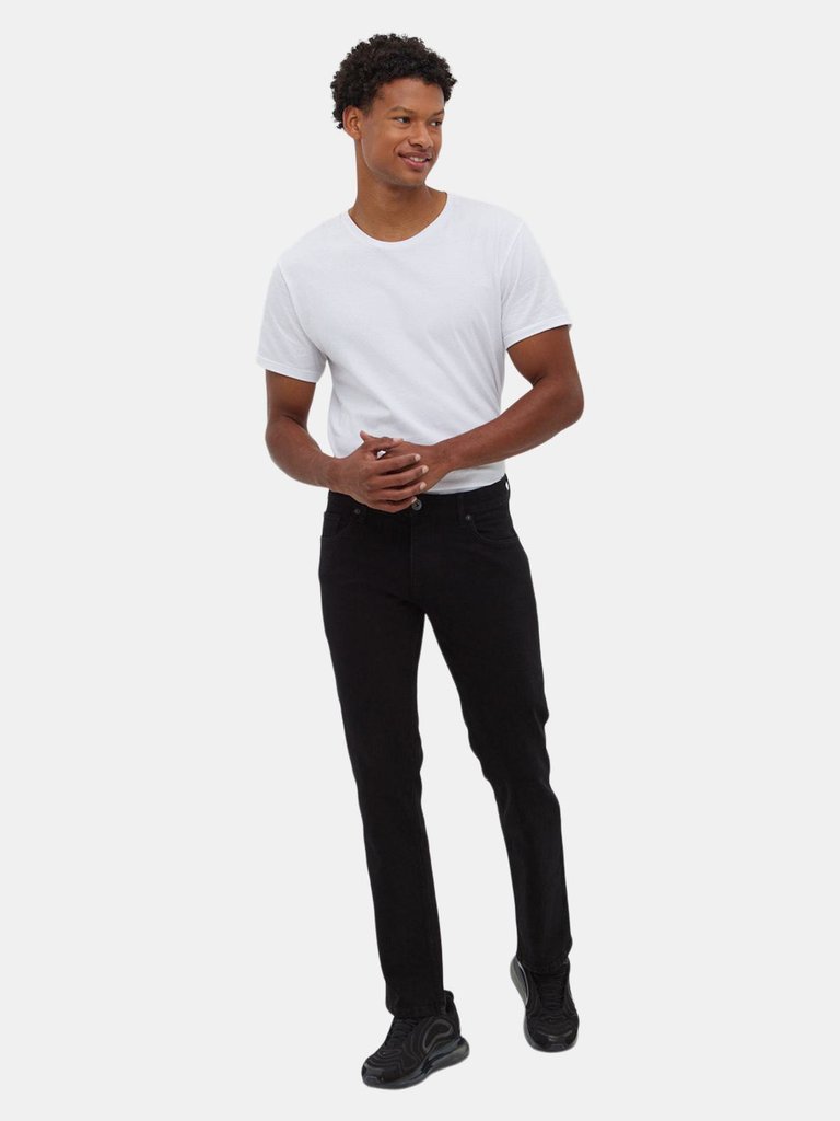 Bench DNA Black Mens Stuart Straight Leg Jeans