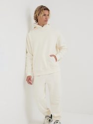 Mens Portland Eco Fleece Hoodie - Antique White