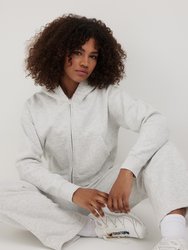 Womens Whitley Eco Fleece Cropped Zip Hoodie