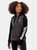 Womens Suzy Zip-Up Raglan Sleeve Hoodie - Charcoal/Black