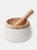 Berard Millenari Olive Wood Mortar - White