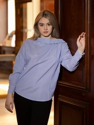 Avril Long Sleeve Shirt - Blue