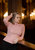 Blush High Neck Jumper - Pink