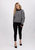 Houndstooth Women Jumper Sweater - Black