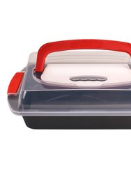 11 Piece Perfect Slice Bakeware Set - Grey And Red