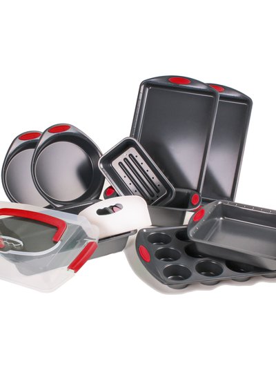 BergHOFF 11 Piece Perfect Slice Bakeware Set - Grey And Red product