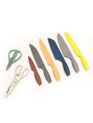 15Pc Multicolor Knife Set